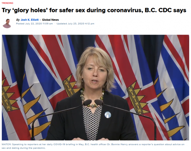 GLORY HOLES FOR SAFER SEX DURING COVID-19 PANDEMIC