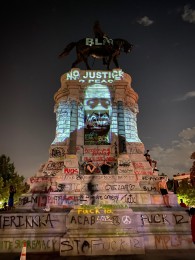 Robert E. Lee Monument vandalized by BLM Communists